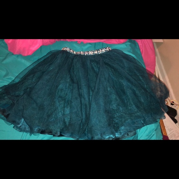Turquoise dress 2 piece only worn once 125 obo - Picture 3 of 4